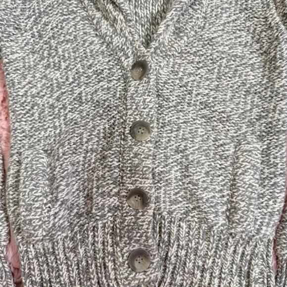 Gray y2k american eagle knit cardigan with pockets - Picture 6 of 7